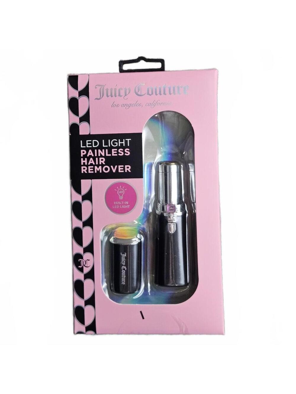Juicy Couture Black LED Painless Facial Hair Remover Travel Beauty Tool
